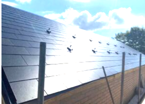 Contemporary slate roof